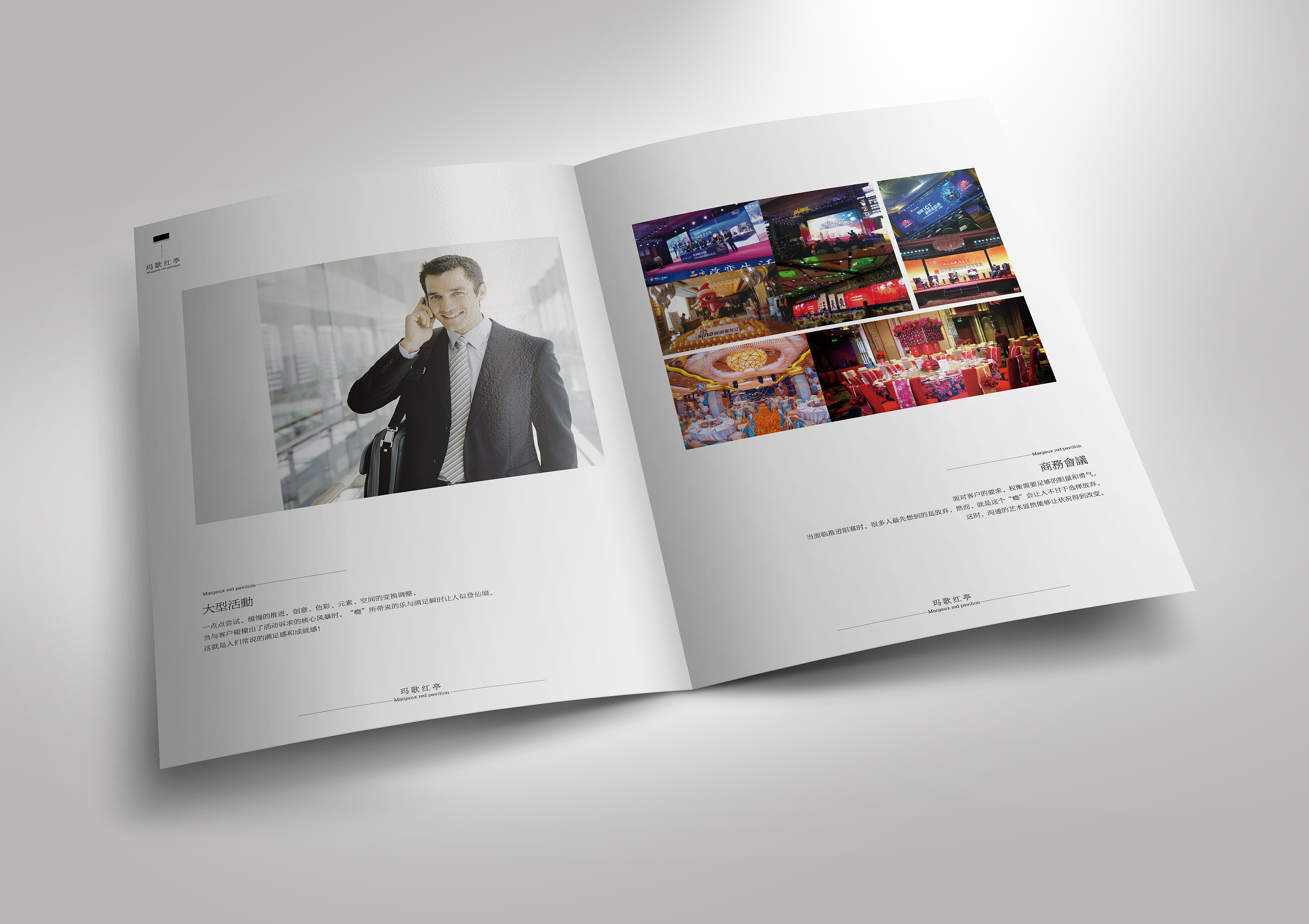 简洁风格画册设计/会议策划宣传图册