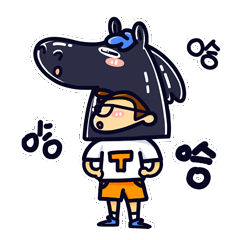 黑马唐表情包设计