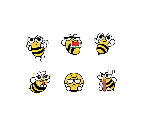 蜜蜂小贱贱（图ZOTIzMzc4ODQ=） - 艺术插画 - 站酷设计师麦兜是蜘蛛原创素材 - 站酷ZCOOL