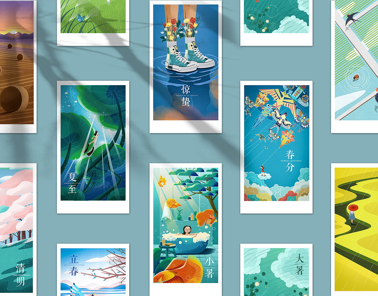 我的24节气插画海报（上）（图ZMzEyOTMxNTMy） - 创作习作 - 站酷设计师刘玮设计原创素材 - 站酷ZCOOL