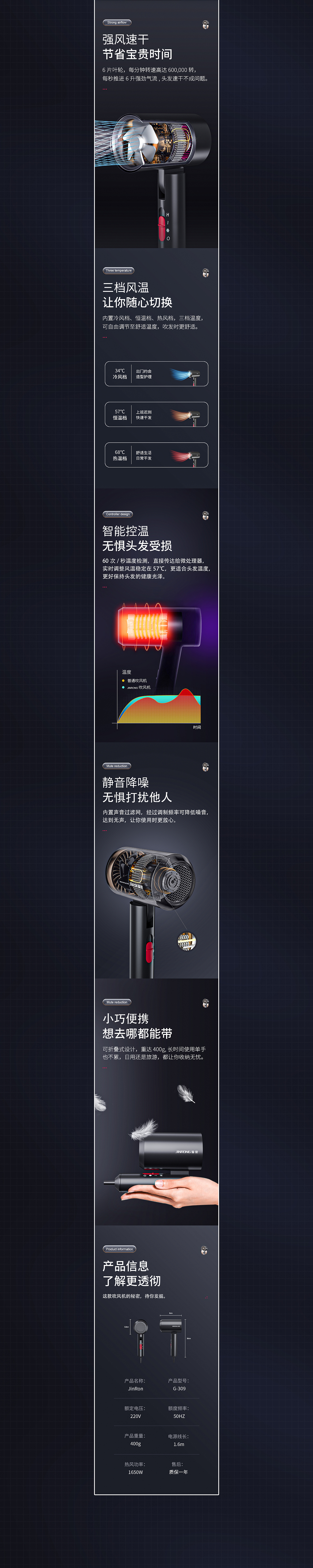 筋膜枪/吹风机详情展示（图ZMjg2MDg4NzYw） - 电商 - 站酷设计师谅子原创素材 - 站酷ZCOOL