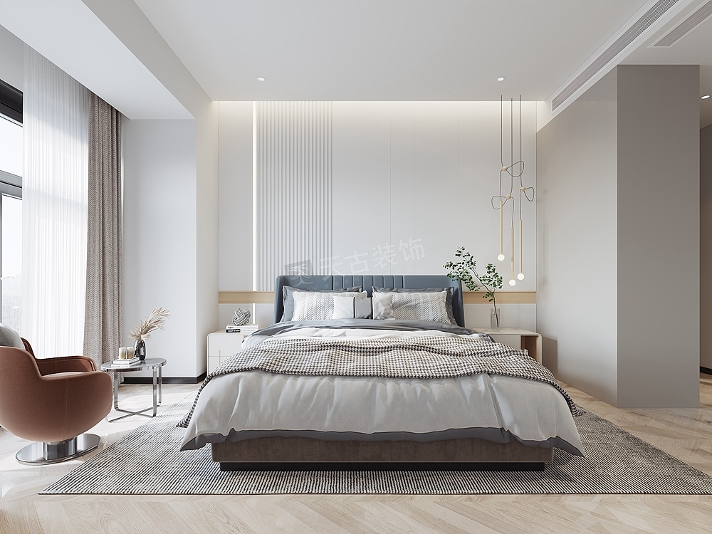 首地江山赋装修,大平层轻奢风格设计,天古设计师符菁