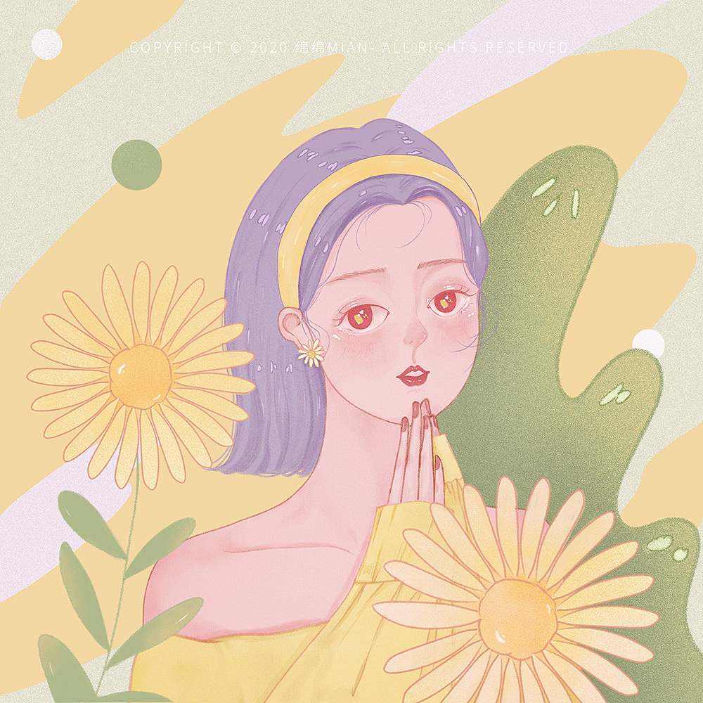 MISS FLOWER（图ZMTk0NzM2ODMy） - 创作习作 - 站酷设计师绵绵MIAN原创素材 - 站酷ZCOOL