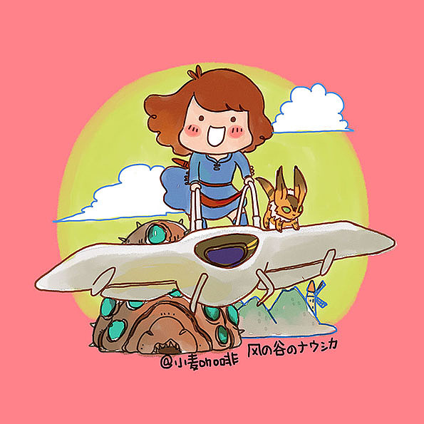 宫崎骏cos（图ZMzIyMTA5NDA=） - 商业插画 - 站酷设计师小麦咖啡原创素材 - 站酷ZCOOL