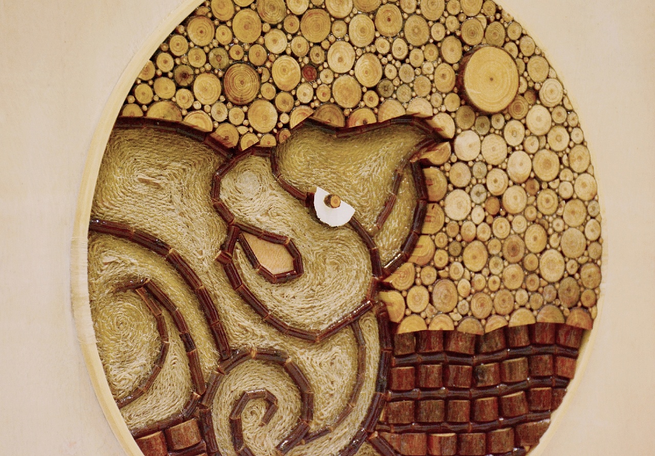 瑶族木片装饰画《盘瓠》 - 原创作品 - 站酷(zcool)