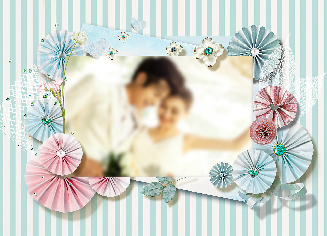 相册 相册模板 婚纱照模板 韩式相册 婚礼水牌 主题背板 复古相册模板