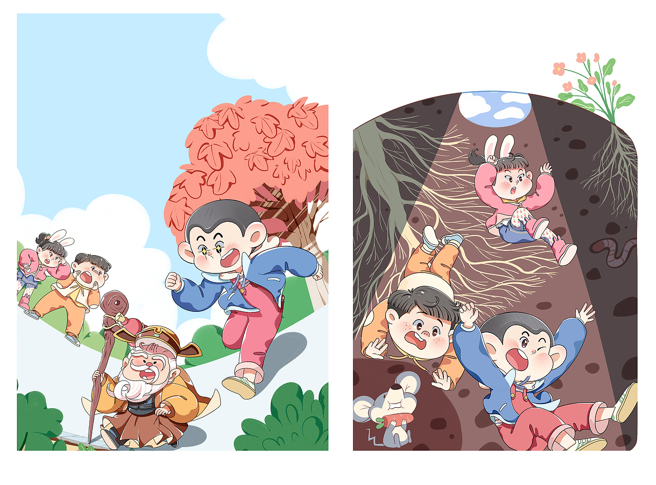 十二月（图ZMjMzOTY2ODU2） - 儿童插画 - 站酷设计师a熊喵吉祥原创素材 - 站酷ZCOOL