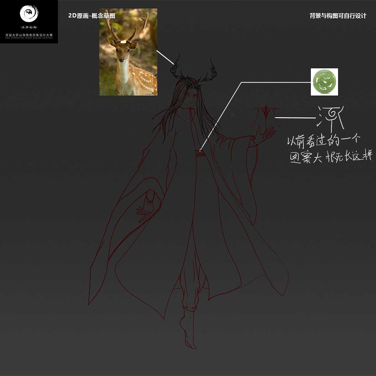 《东皇太一》 品牌方：大梦山海（图ZMjU0ODEzNzg4） - IP形象 - 站酷设计师少年侠气交结五都原创素材 - 站酷ZCOOL