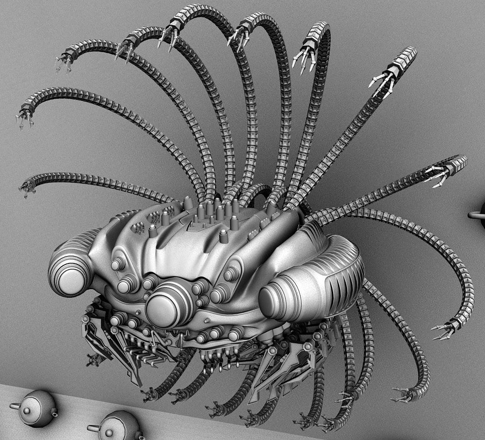 矩阵 章鱼|三维|机械/交通|旭zz_原创作品-站酷zcool