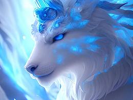 AI 绘图冰霜麒麟