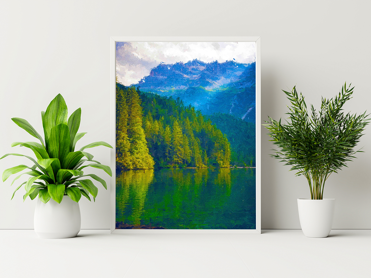 给一个粉丝做的一批数字油画作品，作为装饰画素材