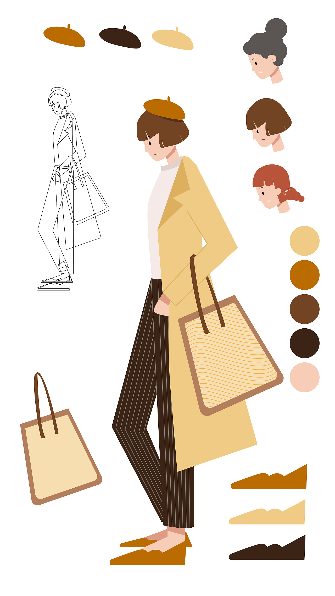 AI人物设计（图ZMjIxMDM4MTQ0） - 商业插画 - 站酷设计师IRENE嘎嘎原创素材 - 站酷ZCOOL