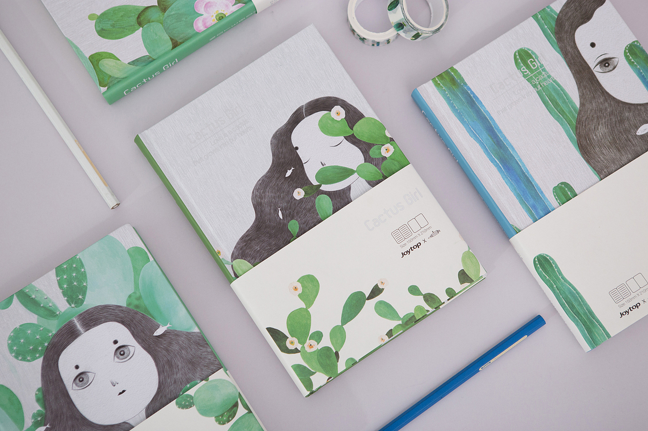 《仙人掌女孩》（图ZNzk4NTg1MDg=） - 商业插画 - 站酷设计师铅笔头1019原创素材 - 站酷ZCOOL