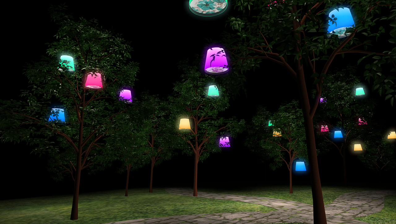 西塘越里灯光装置