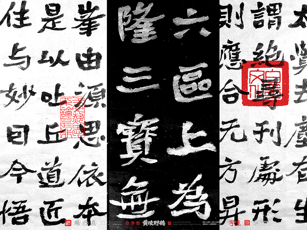 {白墨研字}黄陵野鹤- 彩墨系列2022猛虎禅心系列