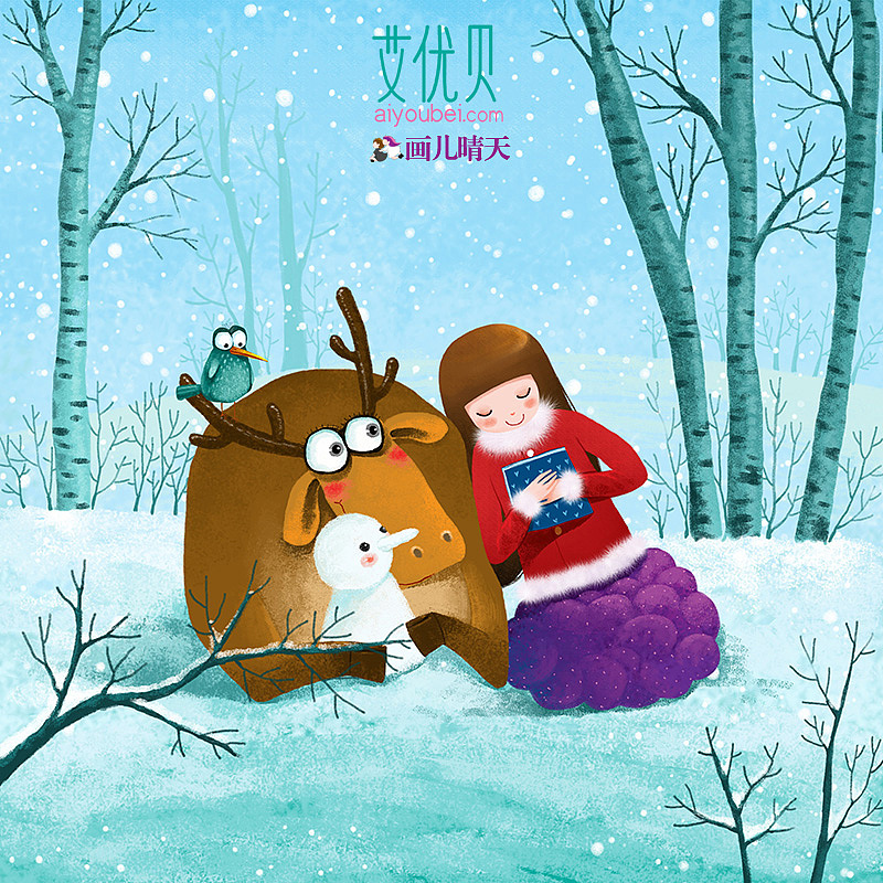 画儿晴天艾优贝唯美插画系列（图ZMTgxNzU4NjQ=） - 商业插画 - 站酷设计师画儿晴天原创素材 - 站酷ZCOOL