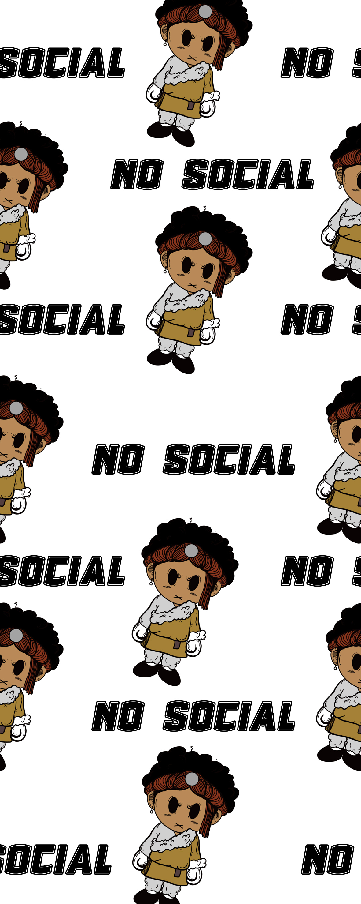 无社交（图ZMjcxMzY5NzQ0） - 新锐潮流插画 - 站酷设计师21G.Moon原创素材 - 站酷ZCOOL
