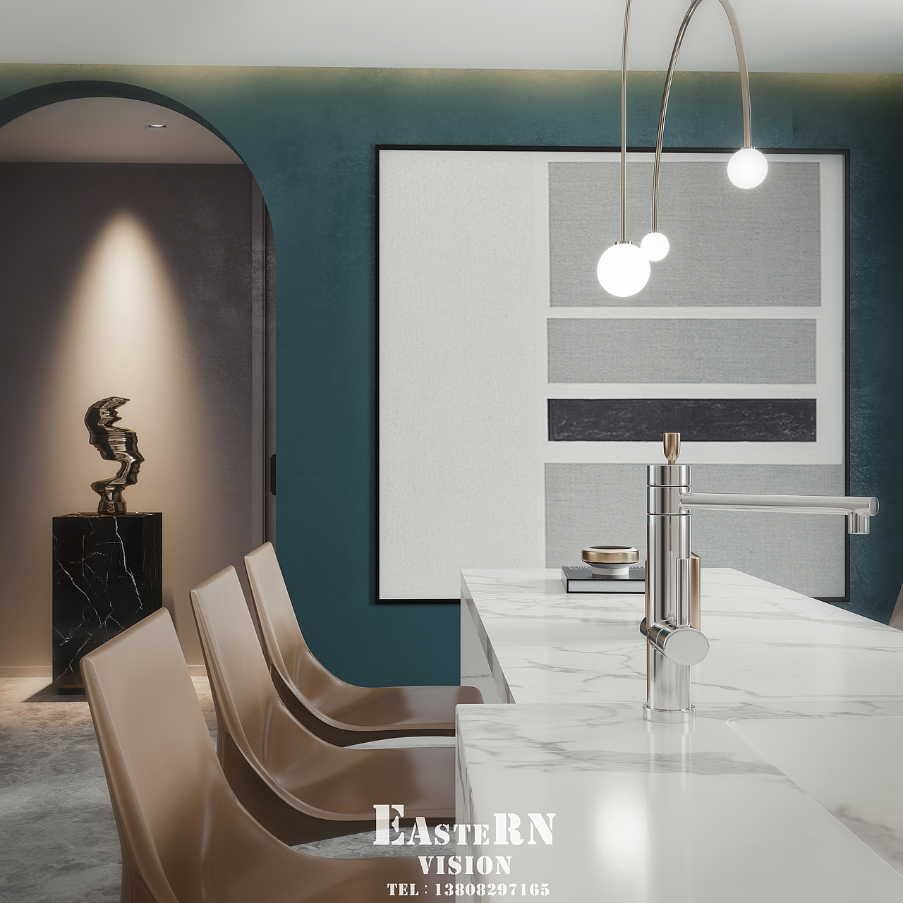 平层客厅制作..