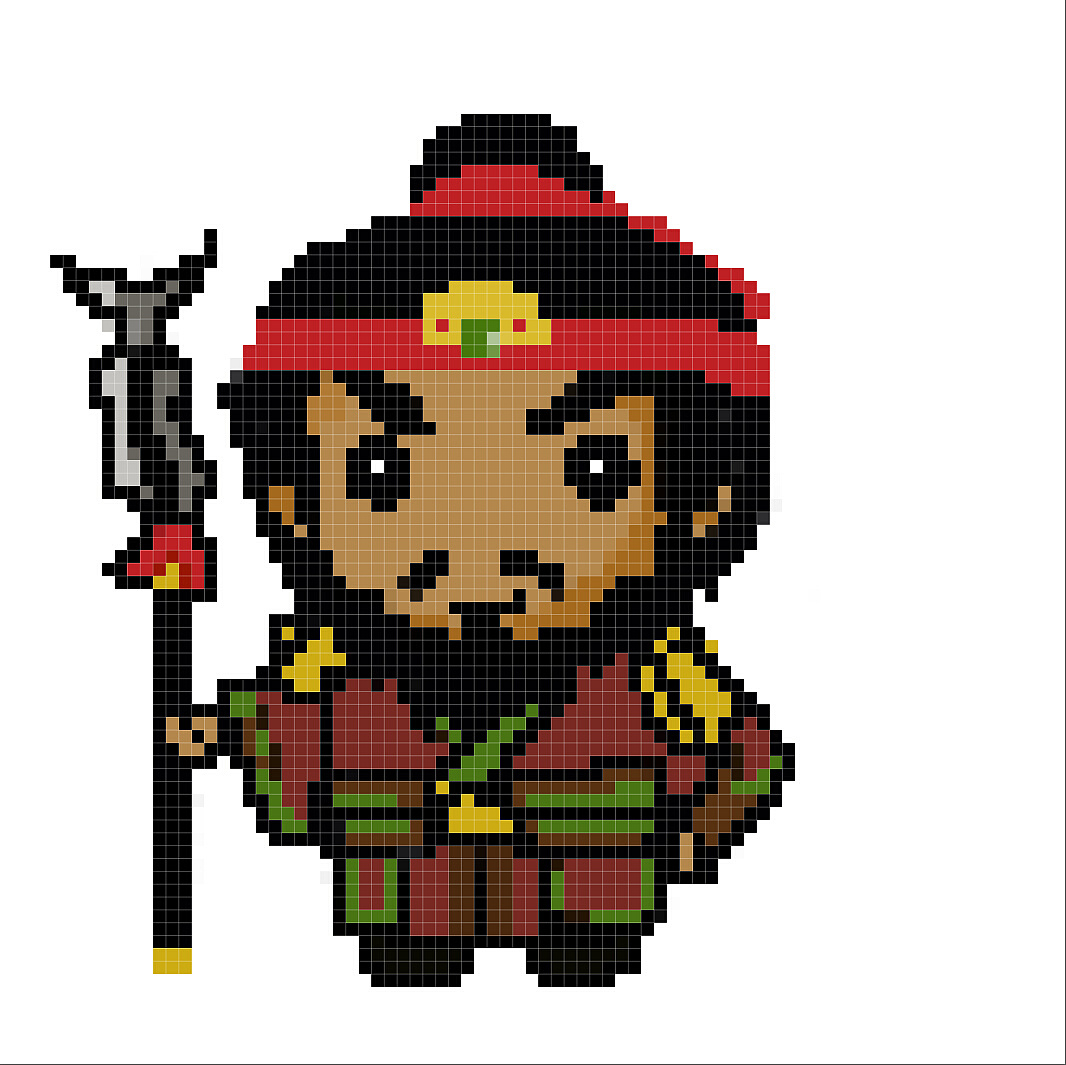 q版三国人物形象像素