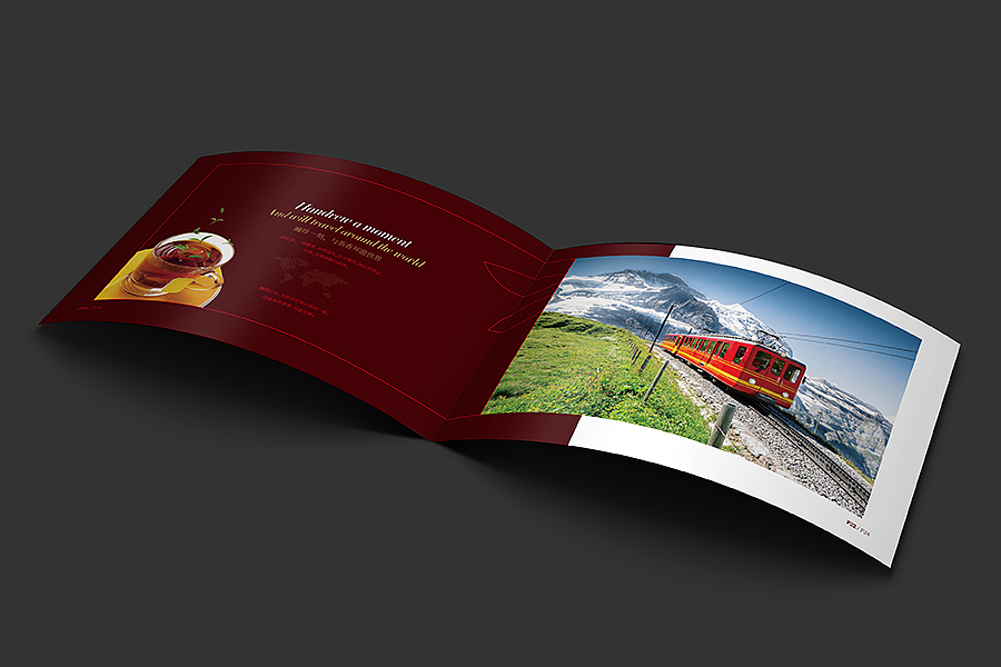 红茶画册 茶叶画册 方形画册