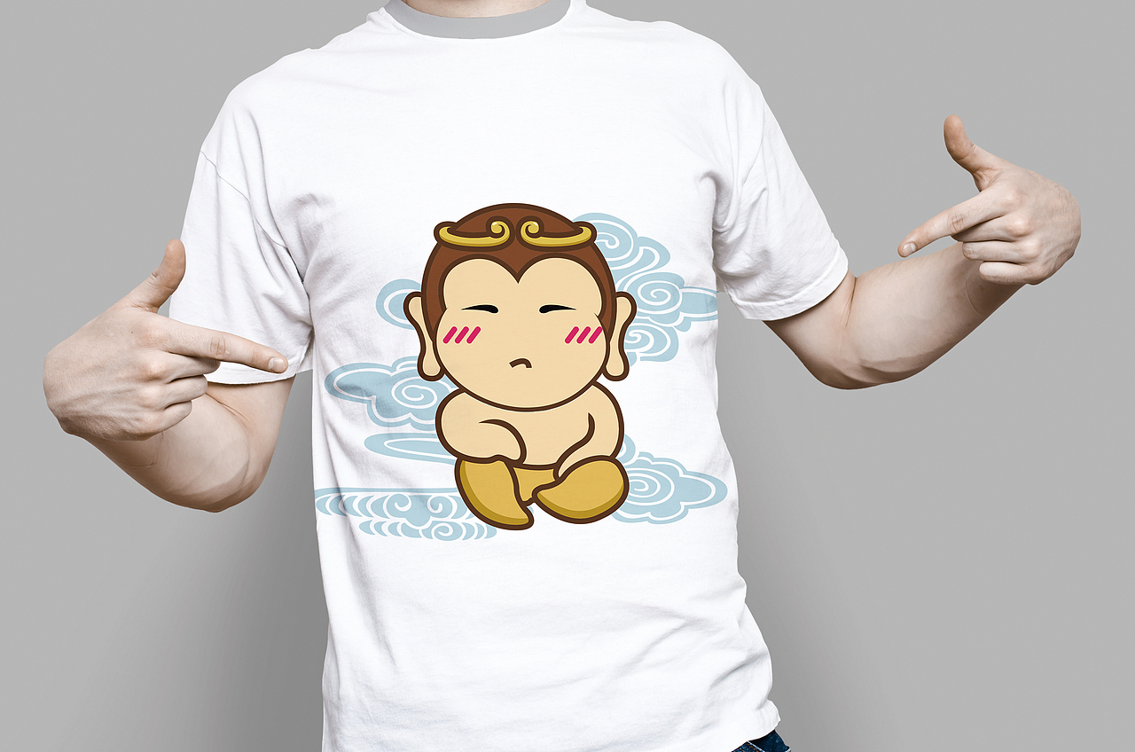 两只猴子（图ZNTk0NjU5NjA=） - 新锐潮流插画 - 站酷设计师一颗花先森原创素材 - 站酷ZCOOL
