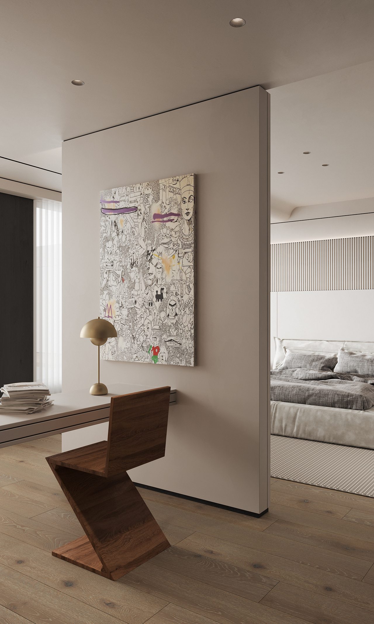 纳境视觉----现代简约别墅全套,这设计是真喜欢。