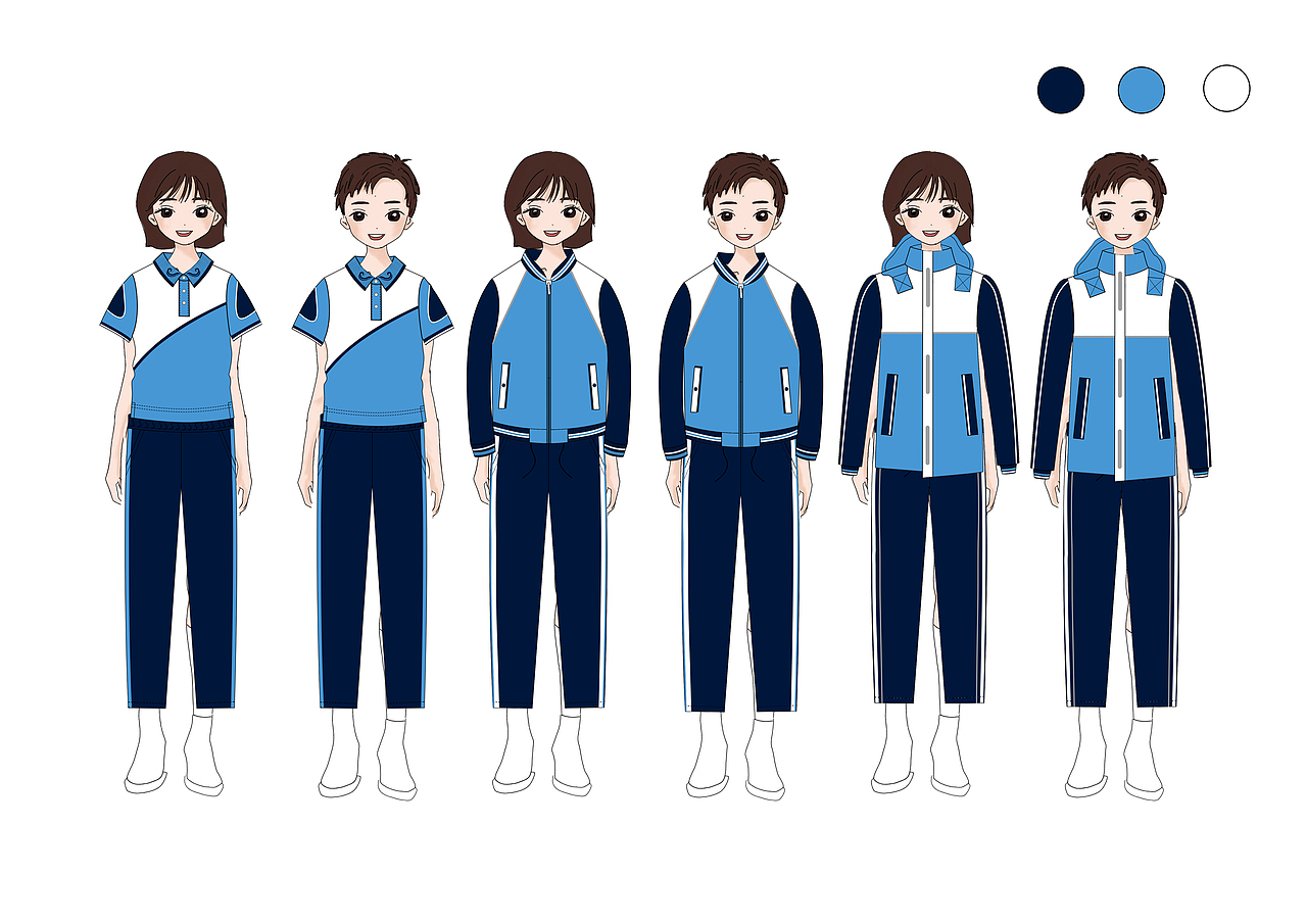 校服设计（图ZMzAxMDY0MzQ4） - 儿童服饰 - 站酷设计师桃桃蜜柚原创素材 - 站酷ZCOOL