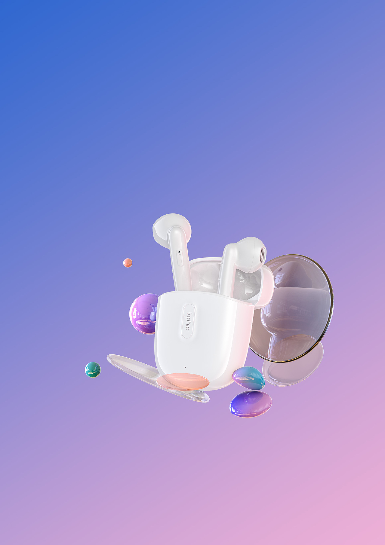 产品渲染-蓝牙耳机两款