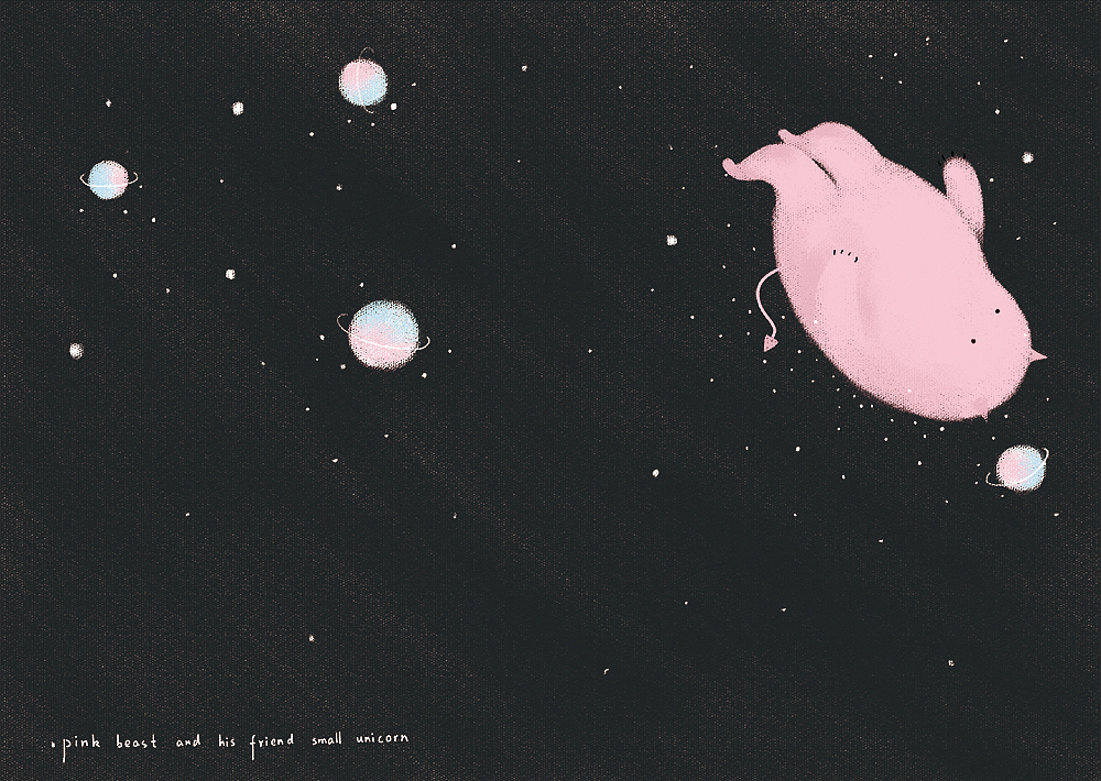 pink beast and his frindes unicorn（图ZNDcwMTQ3NTY=） - 创作习作 - 站酷设计师抠头怪asan原创素材 - 站酷ZCOOL