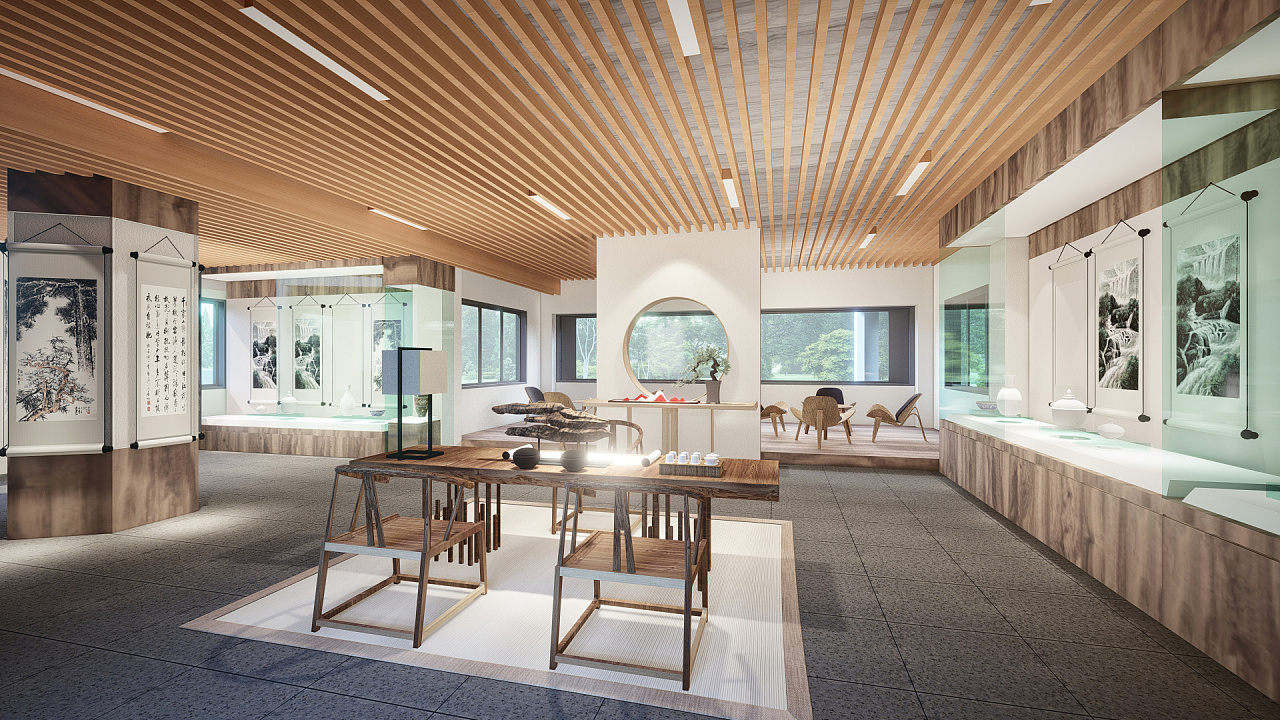 芜湖书画院设计——"清尚之境"|空间|展陈设计|索梵设计 - 原创作品