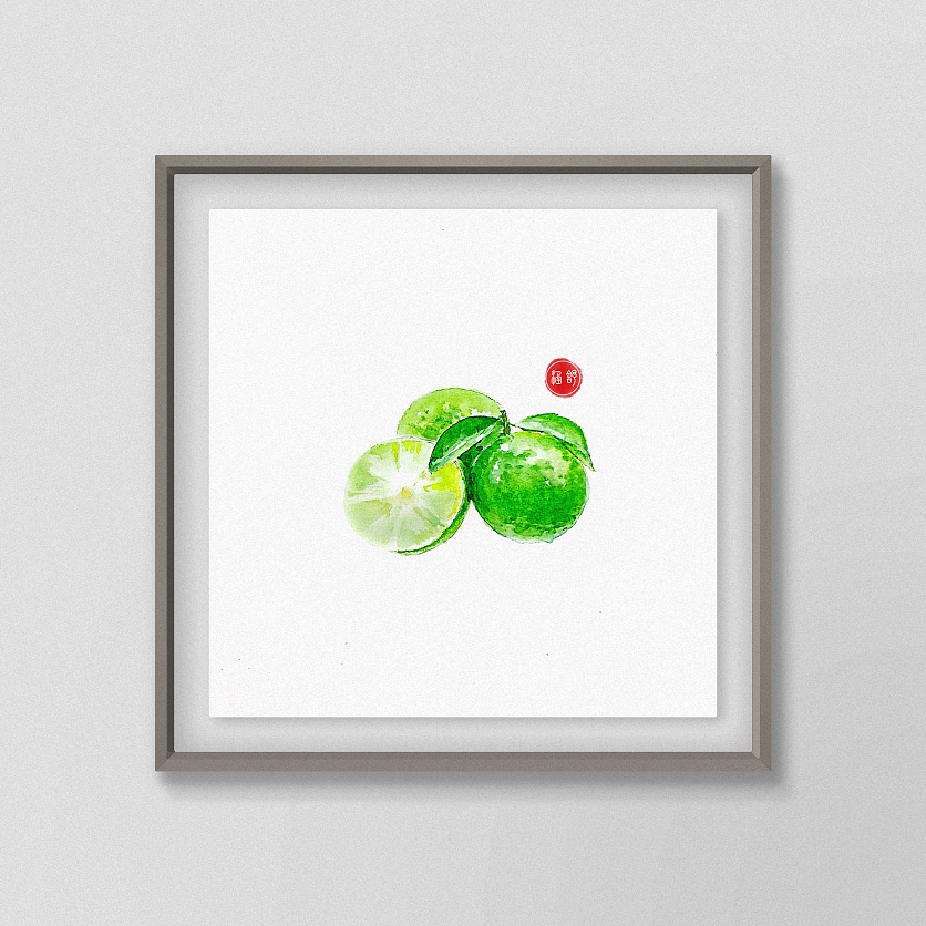 水彩綠檸檬（圖ZMzQ4MDk5MDY0） - 繪畫 - 站酷設計師舒涵美繪原創(chuàng)素材 - 站酷ZCOOL
