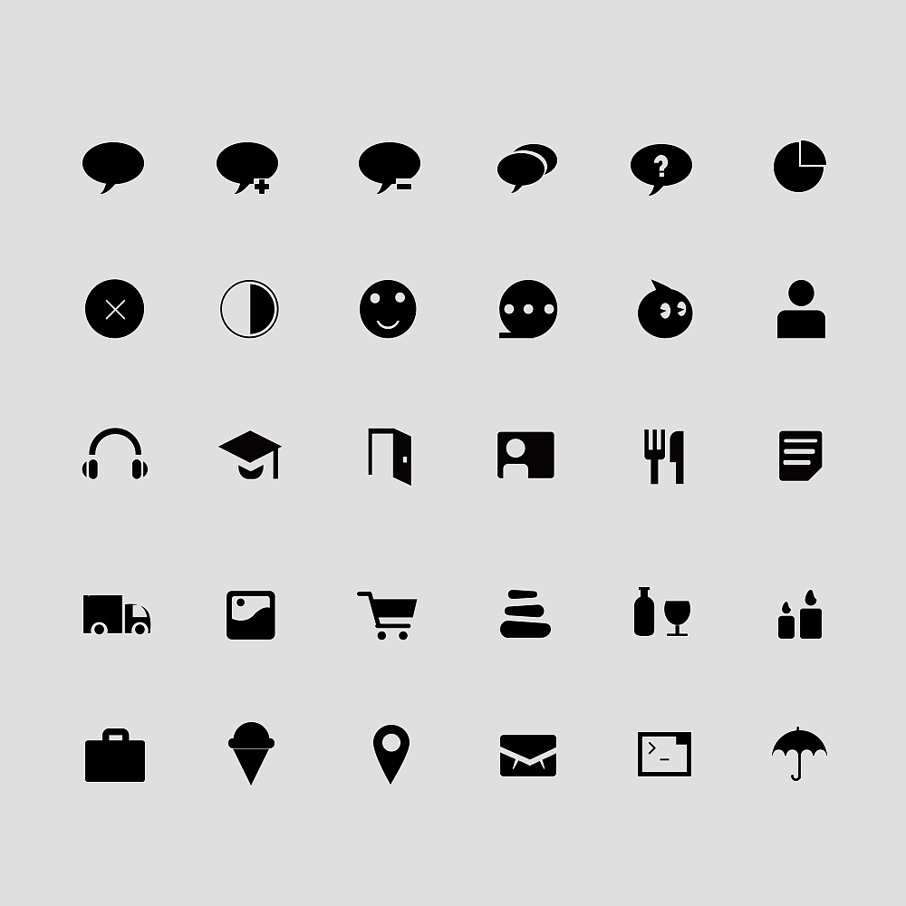 线、面性图标（图ZNjQ0OTYyODg=） - 图标 - 站酷设计师艾米儿原创素材 - 站酷ZCOOL