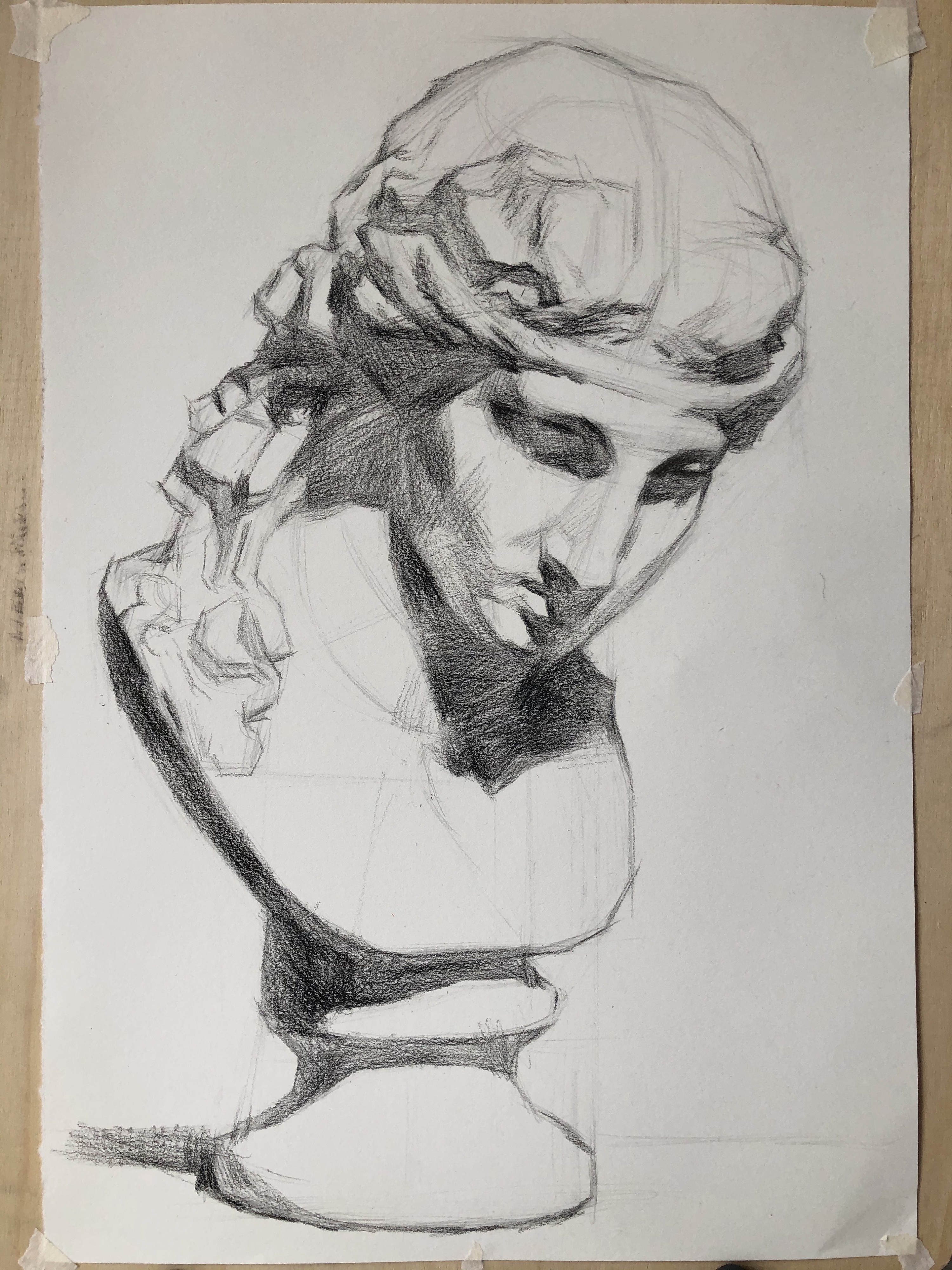 素描石膏像#阿里亚斯