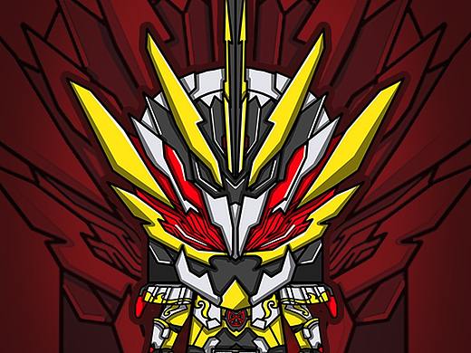 假面骑士圣刃所罗门圣主Solomon纸模壁纸