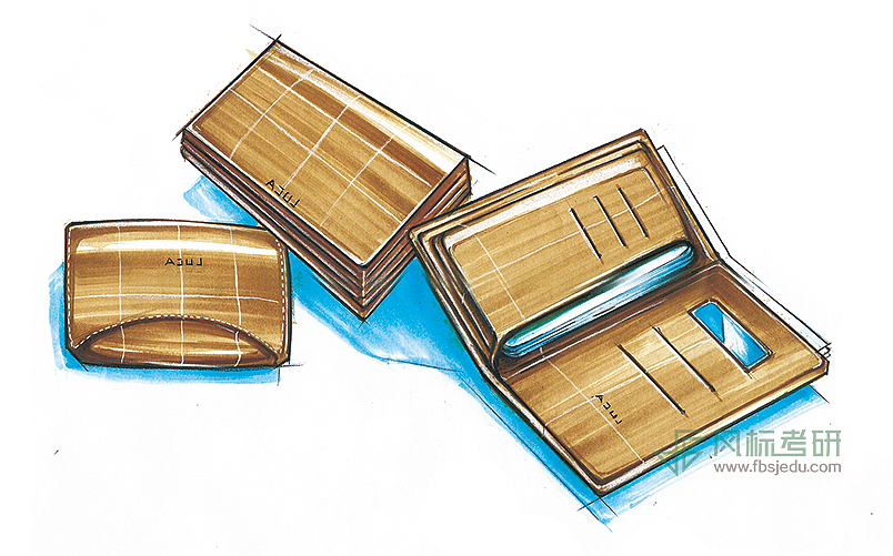 工业设计手绘-马克笔材质表达