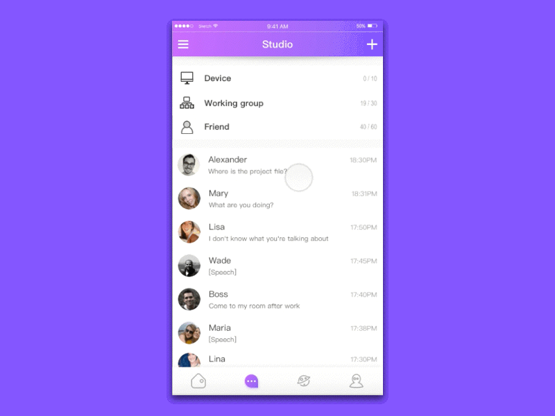 UI animation / user interface