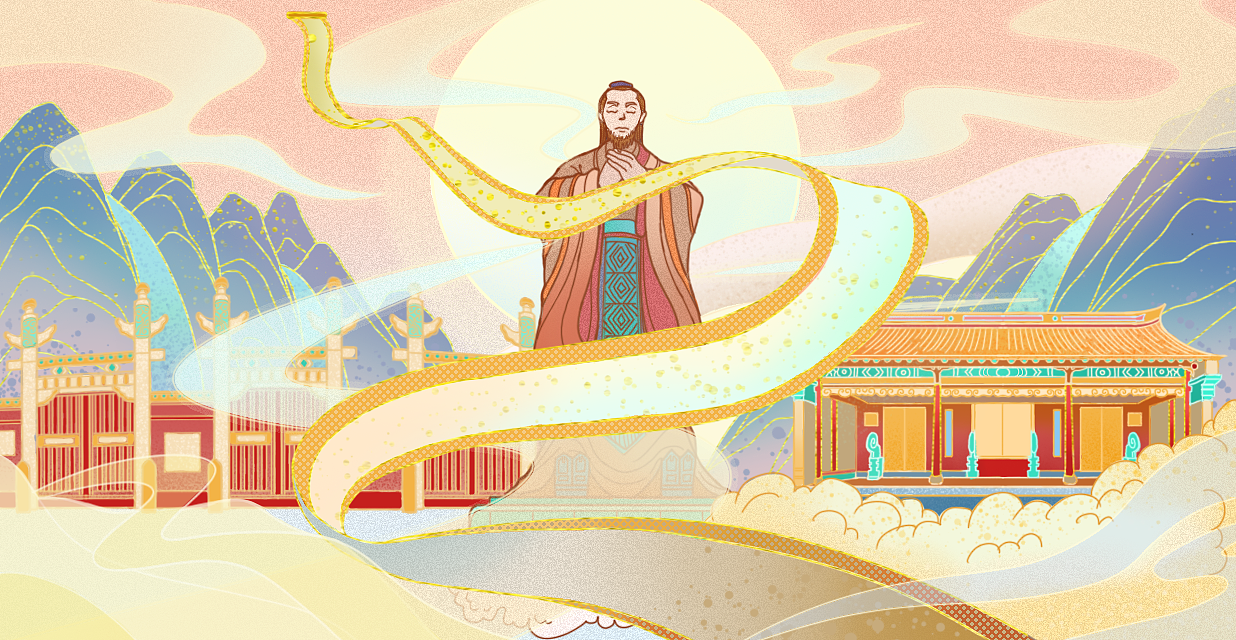 宁波慈城新国风插画