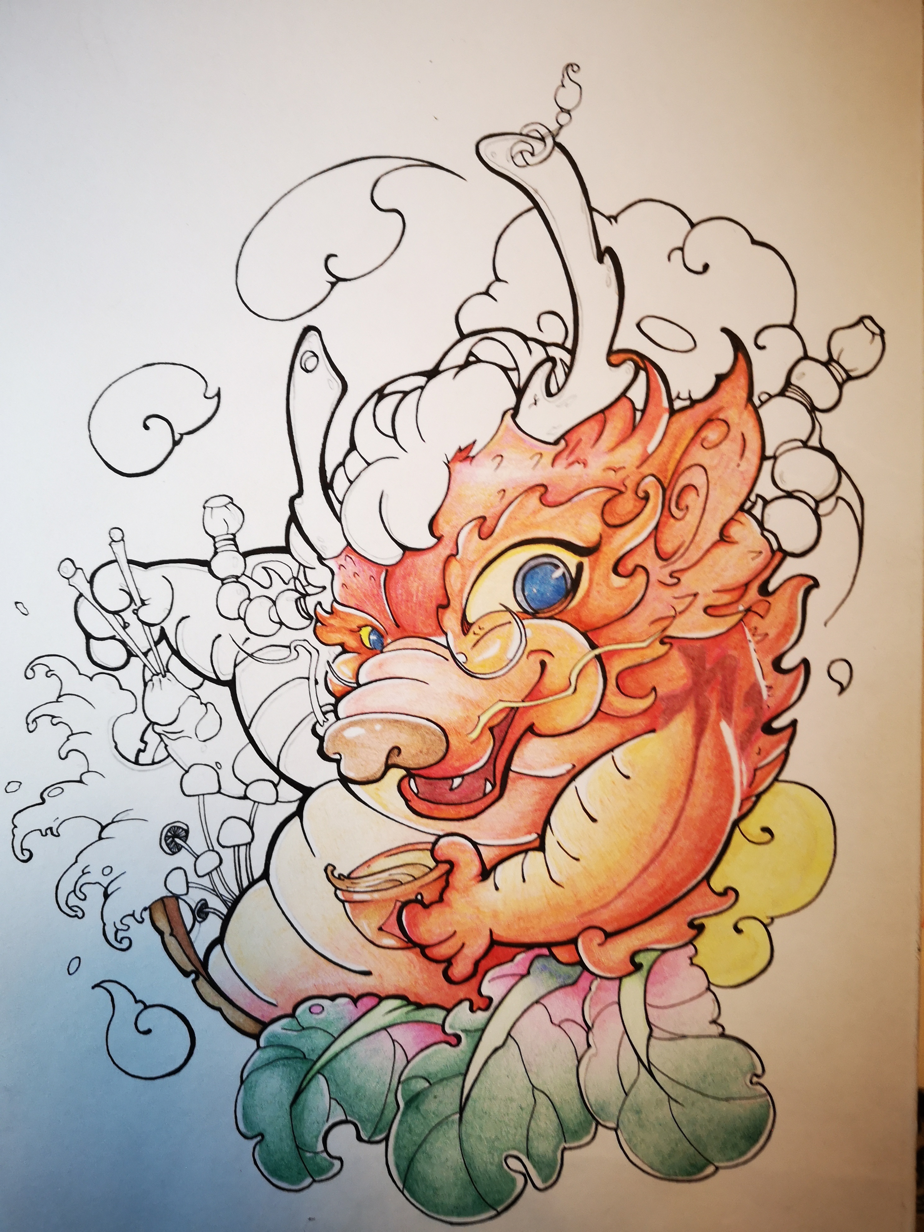 彩铅练习|插画|绘本|不会画画的左撇子 - 临摹作品 - 站酷 (zcool)