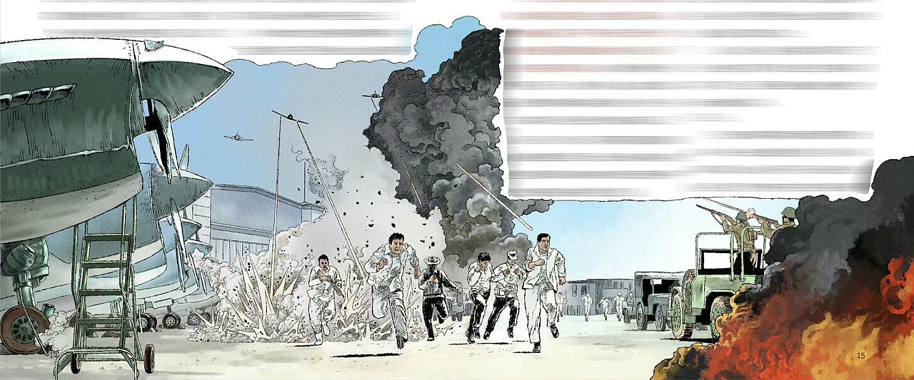 站酷肖刚漫画,写实军事插画,写实漫画,写实二战插画