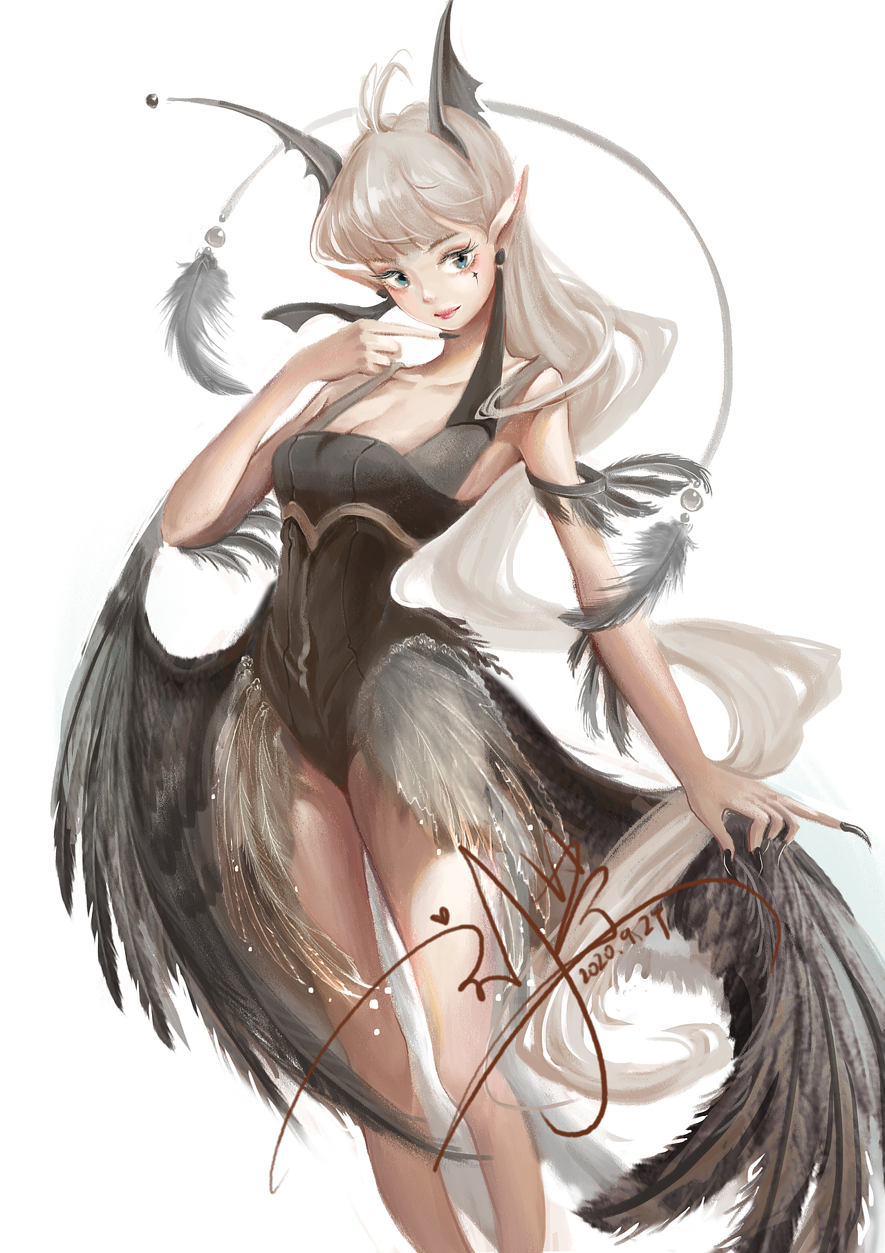 黑天使（图ZMjMwMzg2NDU2） - 游戏原画 - 站酷设计师钢牙小青蛙原创素材 - 站酷ZCOOL