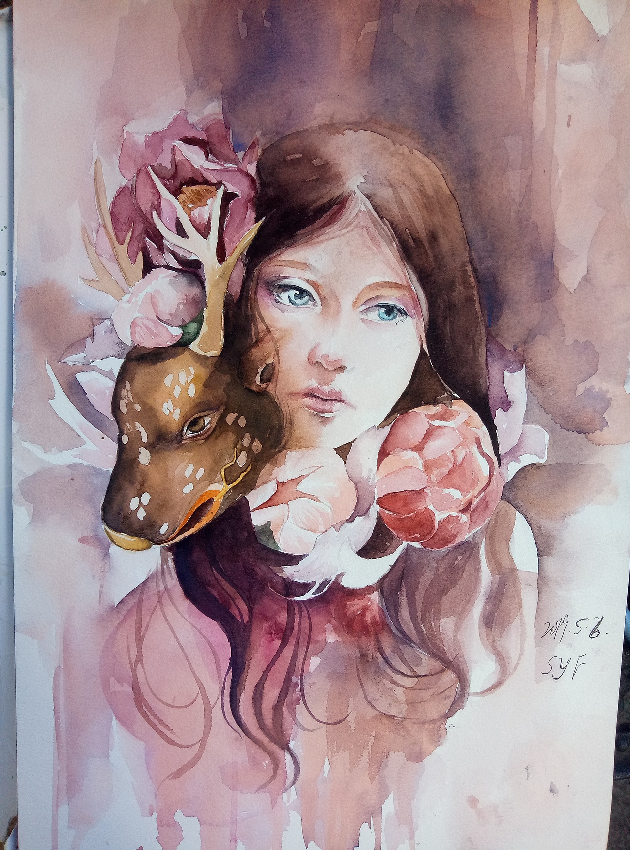 臨摹練習(xí)水彩插畫（圖ZMTU4NTM0MDc2） - 繪畫 - 站酷設(shè)計師星星星塵原創(chuàng)素材 - 站酷ZCOOL