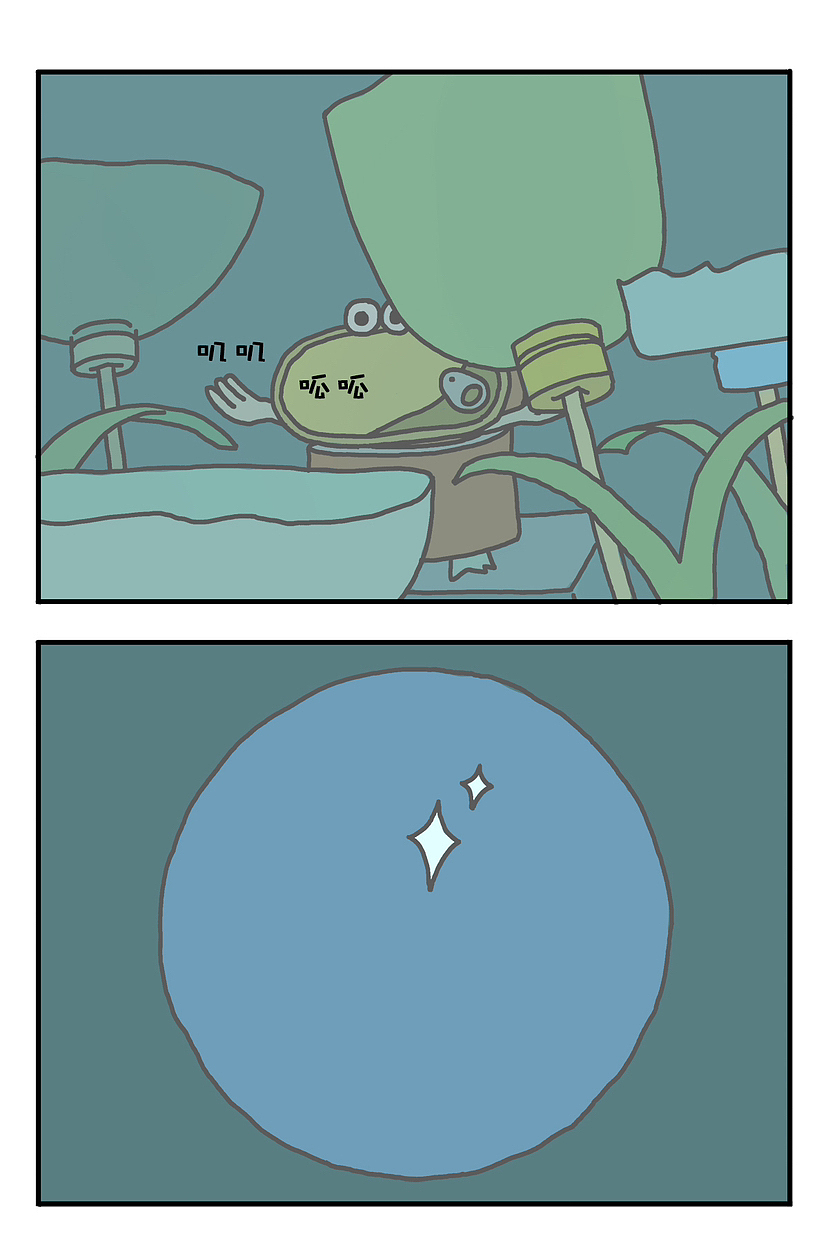 《青蛙和毛毛虫》的故事（图ZMzQ2MTAzMjI0） - 短篇/格漫 - 站酷设计师画面感菌原创素材 - 站酷ZCOOL