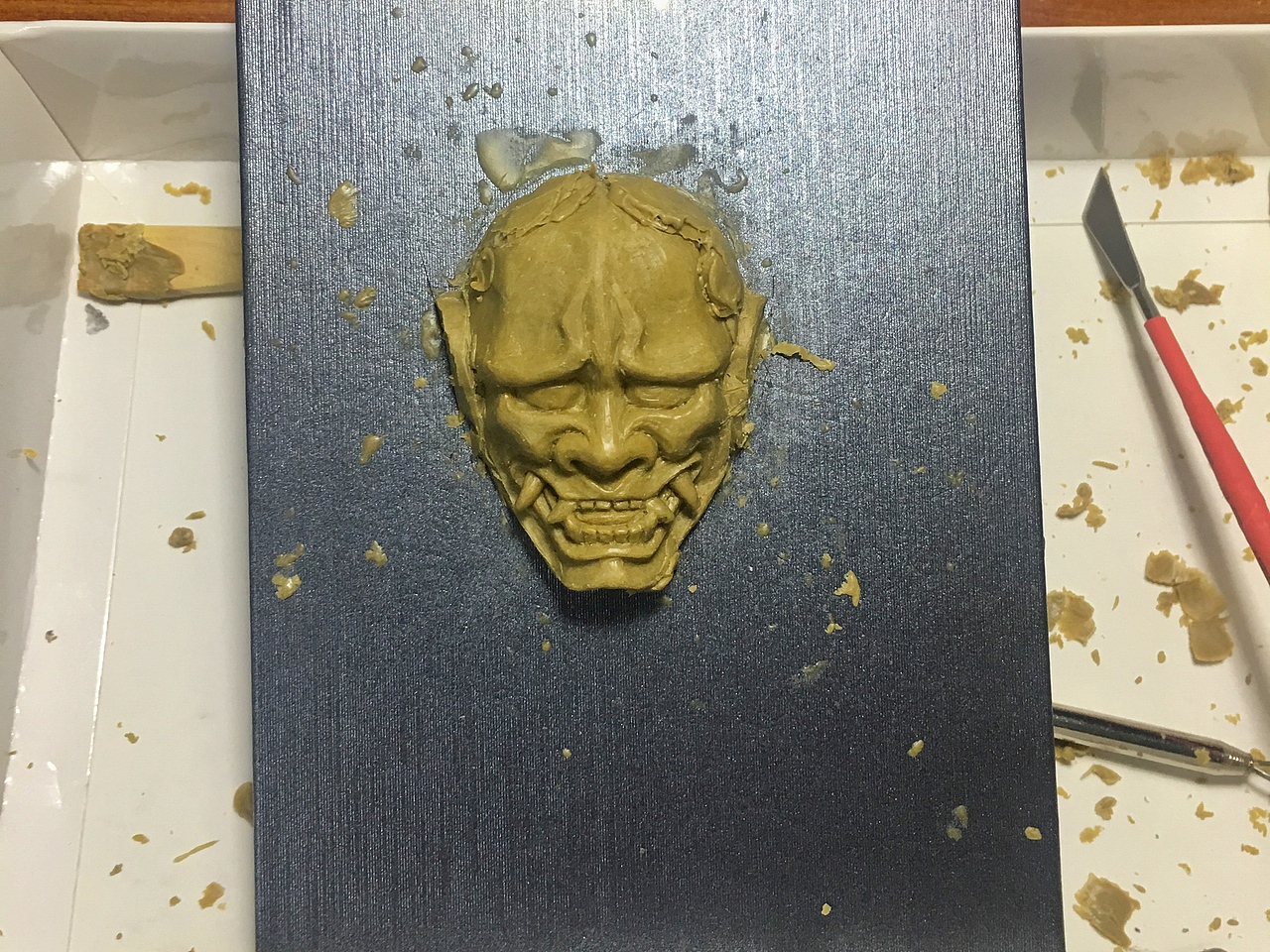 第一次玩油泥雕塑