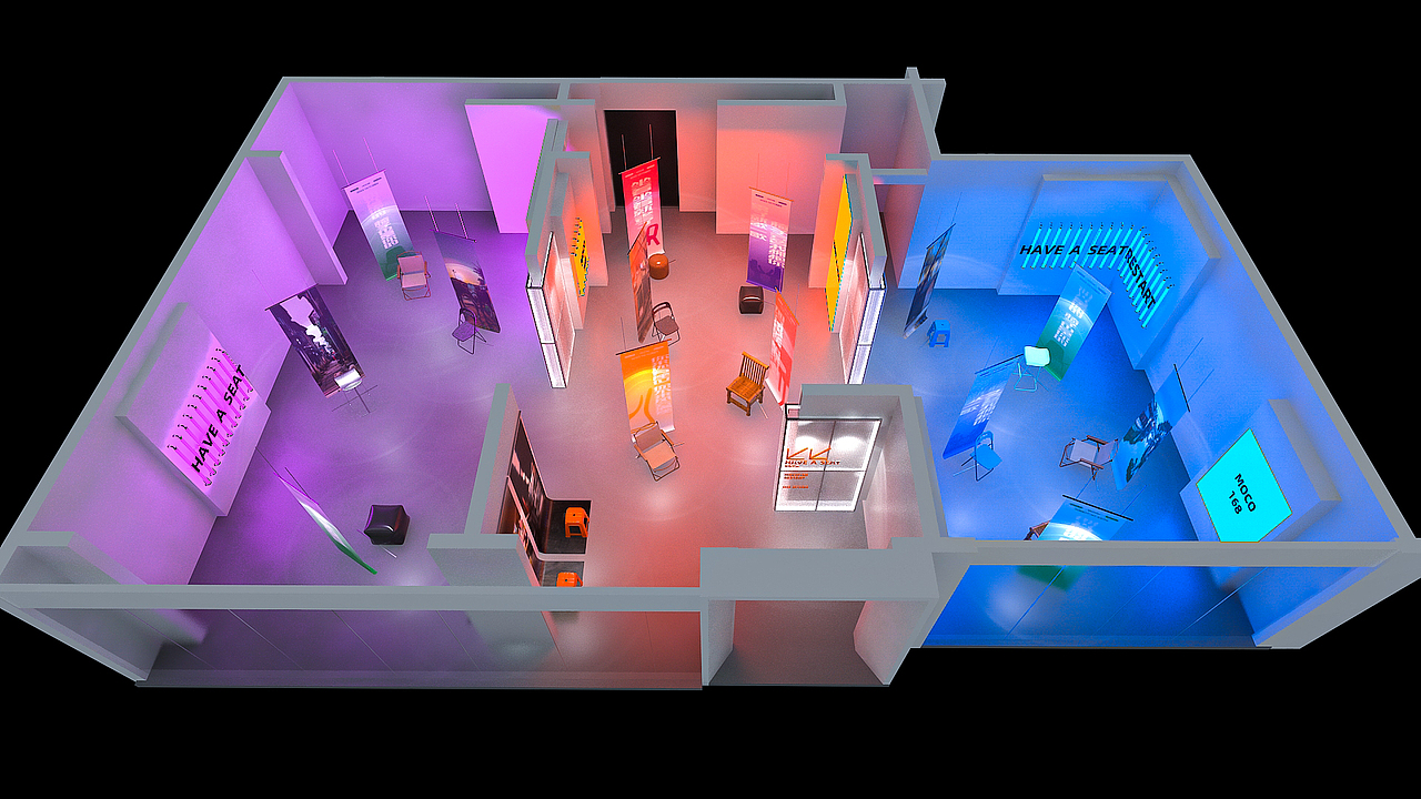 一个展览的布置效果图（图ZMzUxNjk5MDUy） - 场景 - 站酷设计师kevincarrot原创素材 - 站酷ZCOOL
