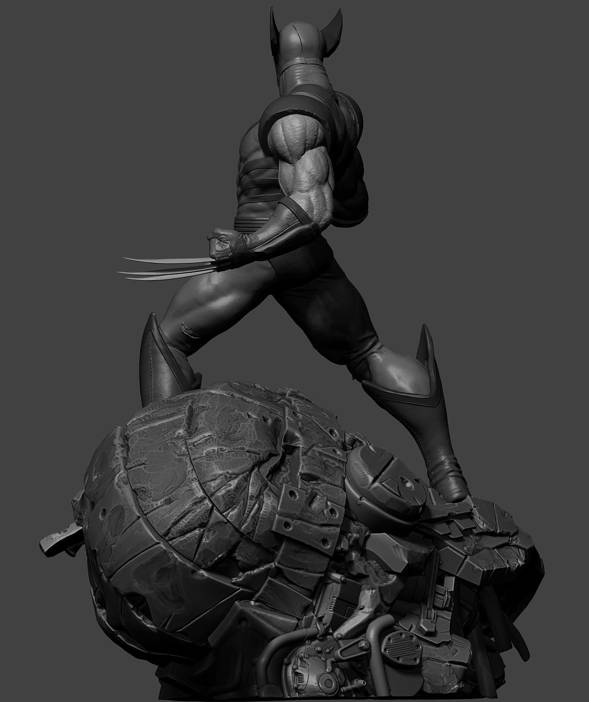 Wolverine 3D角色建模