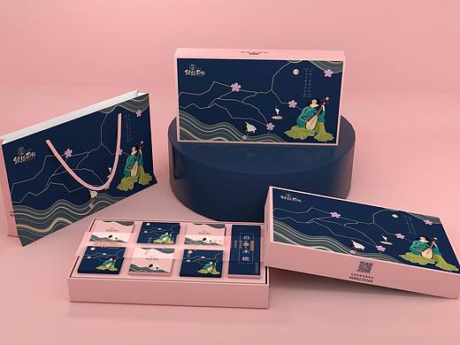 中秋月饼包装盒、高端、大气、节日包装盒、古韵风