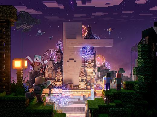 2019【618正式篇海报】像素风夜晚版