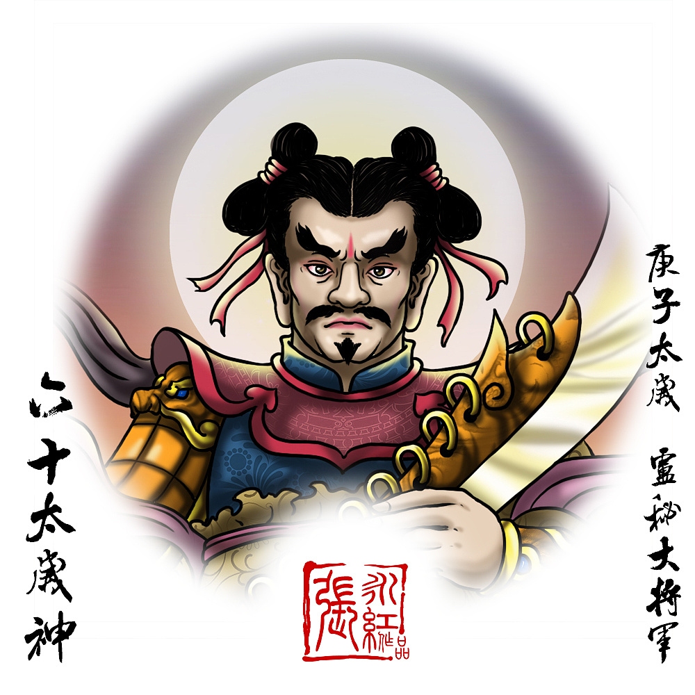 庚属金  子属水  庚子太岁卢秘大将军