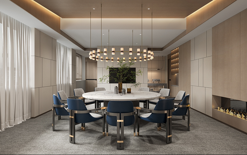 餐厅包间设计（图ZMzM0MDY4MzI4） - 商业空间设计 - 站酷设计师A老梁原创素材 - 站酷ZCOOL