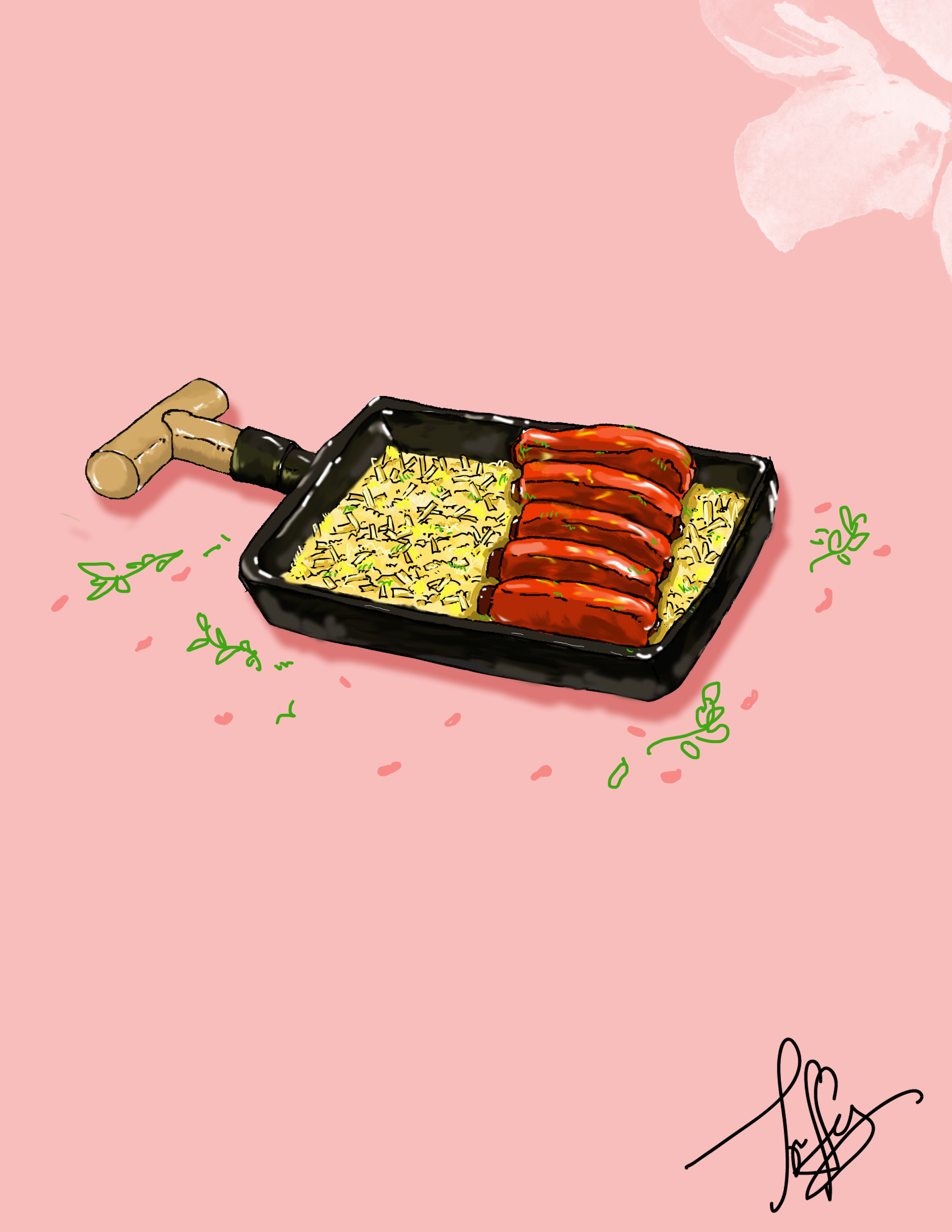 料理插画
